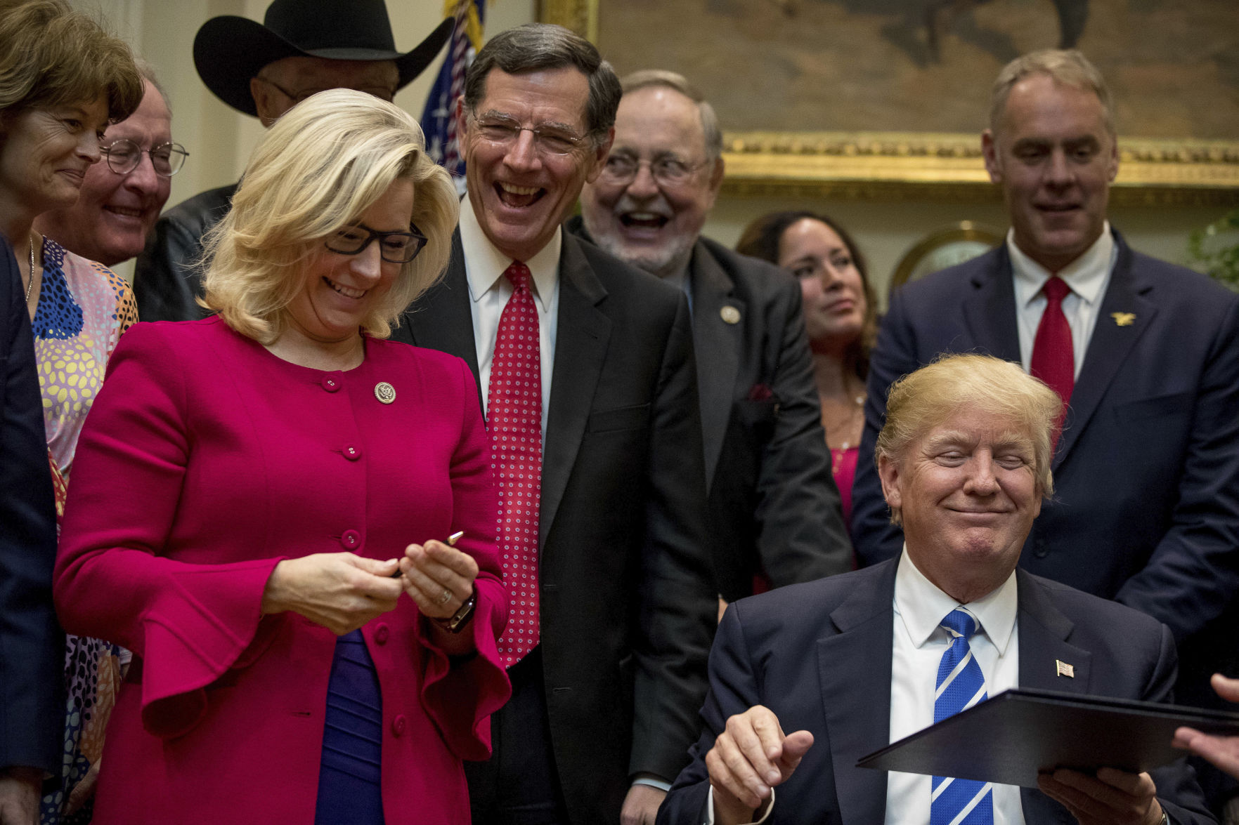 Liz Cheney and Donald Trump